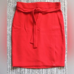 Ann Taylor Doubleweave Tie Waist Pencil Skirt, 14